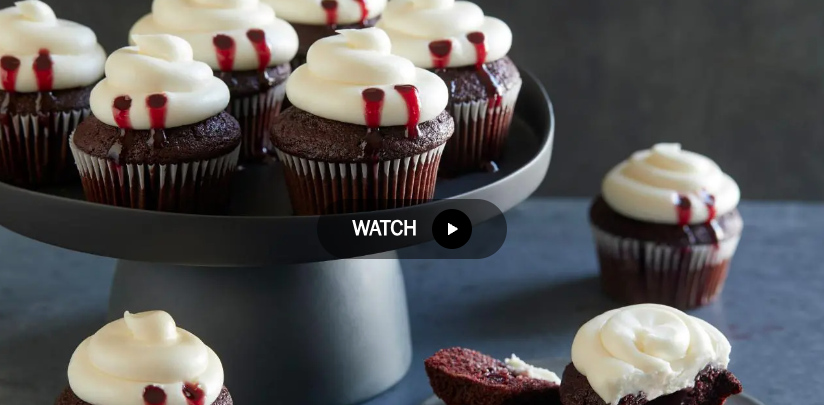 Red Velvet Vampire Cupcakes